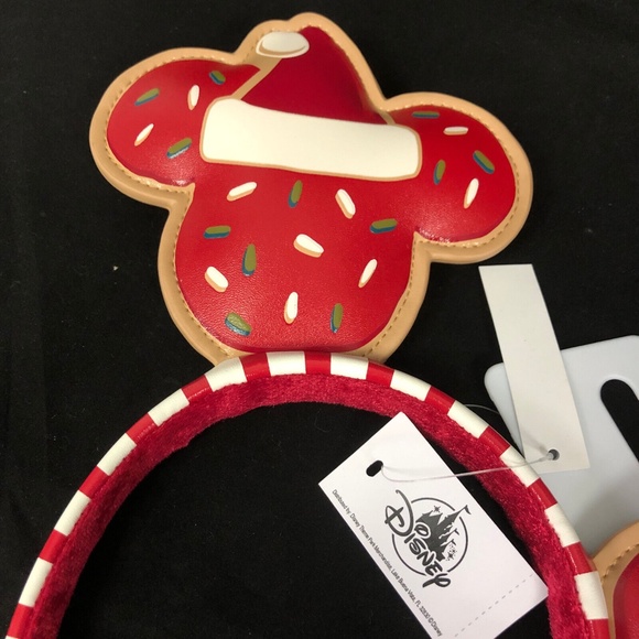 Disney Parks Christmas 2021 Gingerbread Cookie Mickey Ears Headband - NEW - Picture 2 of 2